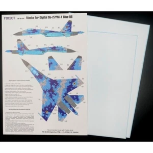 Digital Masks Sukhoi Su-27P Blue 58 Ukranian Air Forces digital camouflage 1:48 - Picture 1 of 3