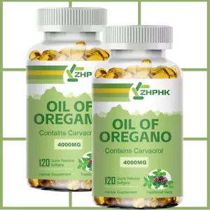 Oregano Oil Premium Formula 4000mg Organic Extract 240 Capsules Immune Support - Picture 1 of 8