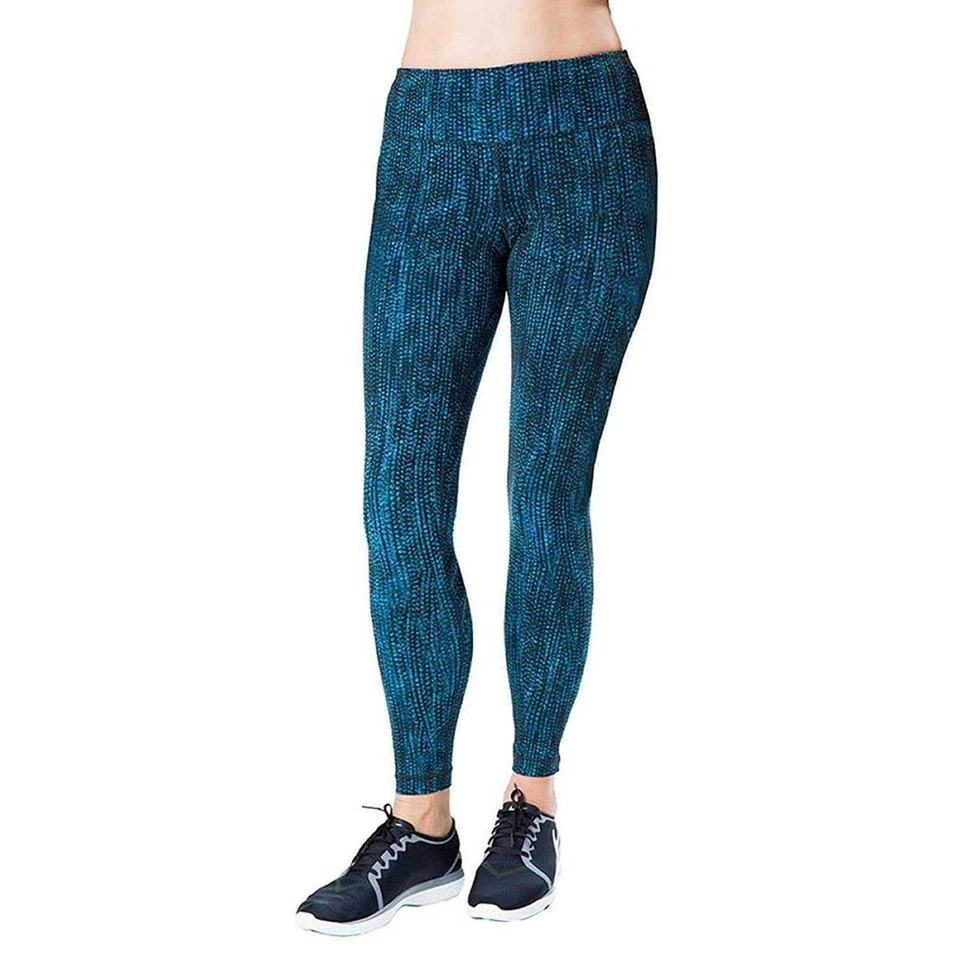 Legging Kirkland Signature Active Estampado (Azul/Negro, S) Foto 1 de 1