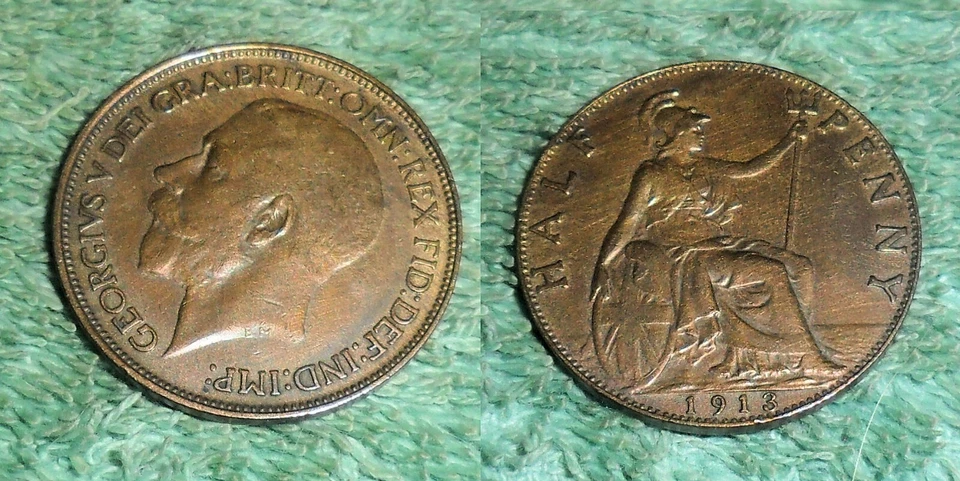 JB RFM 79689 Gran Bretaña 1938 1/2 centavo Foto 1 de 1