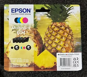 Epson 604 Multipack Genuine Ink Cartridges Pineapple Series IN SEALED BOX - Picture 1 of 1