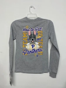 University of Pittsburgh Pitt Panthers Girl's Long Sleeve Pocket T-Shirt XS or S - Picture 1 of 14