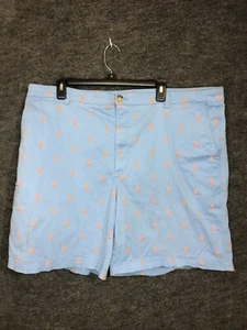 Tackle & Tides Blue Cocktail Print Flat Front Shorts Men’s SZ 42 EUC - Picture 1 of 3