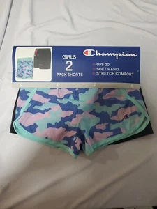 Champion Girls 2 Pack Shorts Size 4 - Picture 1 of 3
