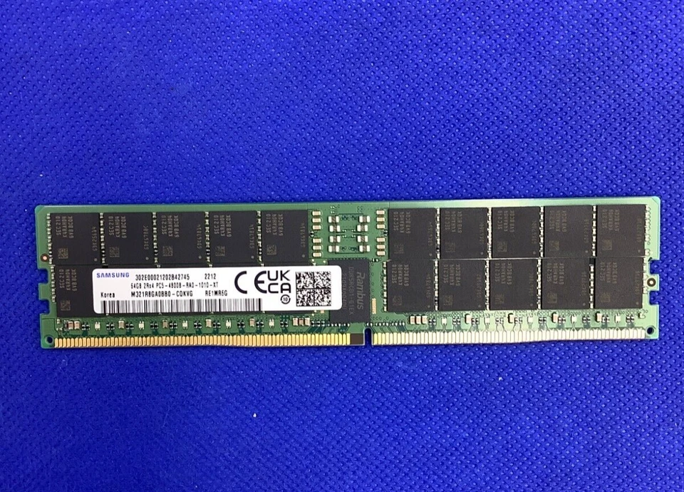 M321R8GA0BB0-CQK SAMSUNG 64GB (1X64GB) 2RX4 PC5-4800B MEMORY - Image 1 of 2