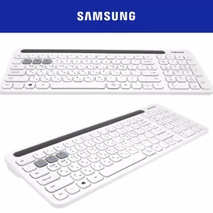 SAMSUNG Bluetooth5.0 Wireless Keyboard SK-P1000 White Tablets Multi-Pairing - Picture 1 of 7