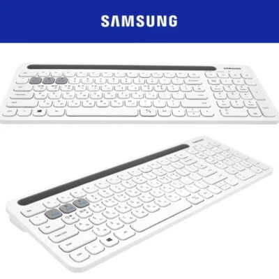SAMSUNG Bluetooth5.0 Wireless Keyboard SK-P1000 White Tablets Multi-Pairing - Image 1 of 4