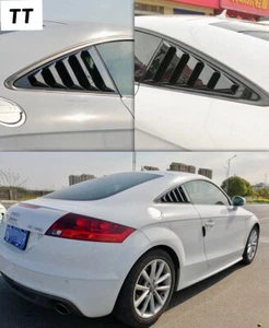 Guardabarros ventana trasera TT brillante negro protector de ventilación lateral para Audi TT 8J 2008-14 - Imagen 1 de 7