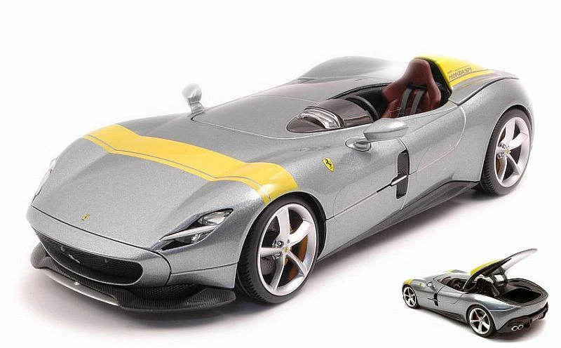 Ferrari Monza SP1 2018 Grey 1:18 BURAGO 16013 - Immagine 1 di 1