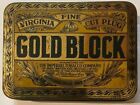 Gold Block Virginia Fine Cut Plug 2Oz Tobacco Tin. Imperial Tobacco England.
