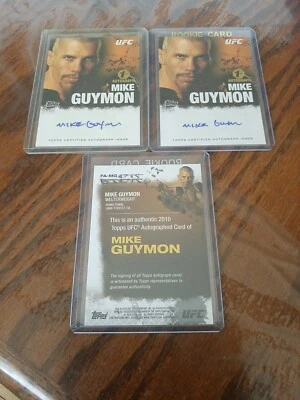 2010 Topps UFC Series 4 Autograph Card Mike Guymon #FA-MG 1st Auto Rookie RC - Image 1 of 4