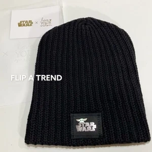 Love Your Melon Star Wars Baby Yoda das Kind neu mit Etikett schwarz Erwachsenengröße Beanie - Bild 1 von 7