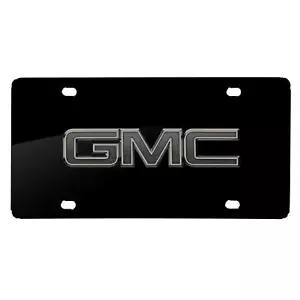 GMC Matt-Look Laser Etched Black Acrylic License Plate Yukon Acadia Sierra 1500 - Bild 1 von 5