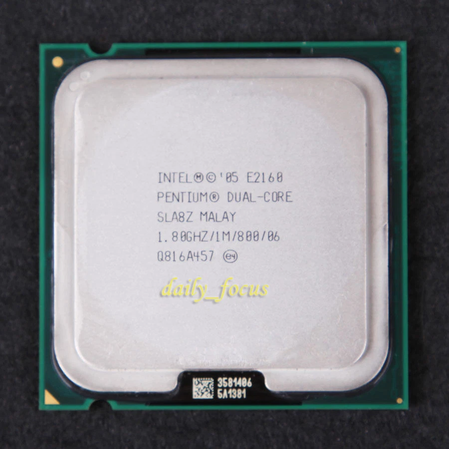 Intel Pentium Dual-Core E2160 SLA8Z 1.8 GHz HH80557PG0331M CPU LGA 775 800 MHz - Image 1 of 1