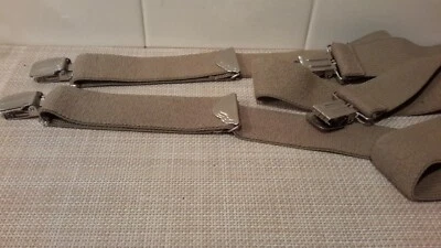 "Suspensor utilitario para hombre 1,5"" clips de metal beige sin marca usado" Foto 1 de 4