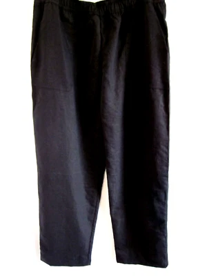 Pantalones Umgee Pantalones Negro Pulón Elástico Cintura Bolsillos Talla S Ocio Calce Relajado Foto 1 de 4