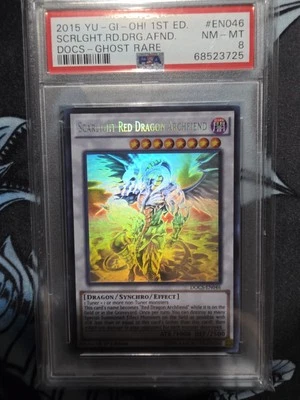 Scarlight Red Dragon Archfiend DOCS-EN046 Ghost Rare 1st Edition PSA 8 - Image 1 of 3