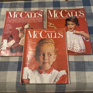 3 McCall's magazines December/Christmas issues 1960 1962 1965 Vintage Holiday -B - Picture 1 of 24