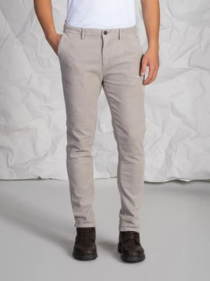 Pantalon en velours côtelé gris - Photo 1/4