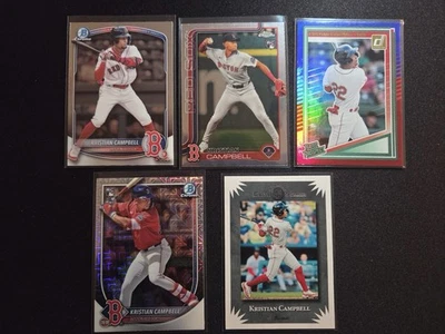 Kristian Campbell. Lote de 5 tarjetas Foto 1 de 2