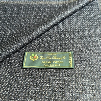 Loro Piana DREAM TWEED Blazer Fabric 2.10m - Superfine Wool - Navy Brown Mélange - Image 1 of 4