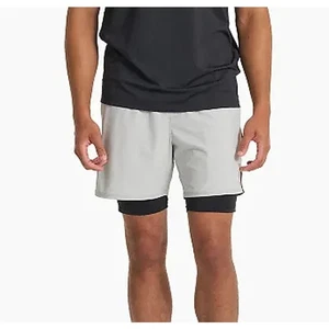 Pantalón Corto Hombre Vuori Fullerton Gris Negro Med - Imagen 1 de 13