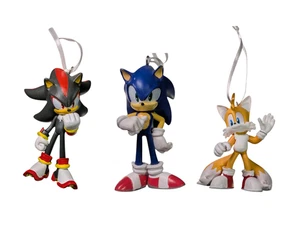 Hallmark Ornaments Sonic the Hedgehog, Tails, and Shadow Christmas ornament Set - Picture 1 of 15