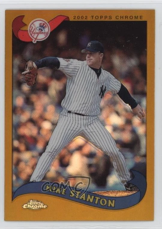 2002 Topps Chrome Gold Refractor Mike Stanton #2 - Image 1 of 2
