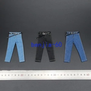New 1/12 Scale Male Jeans Pants Belt Model for 6" Male Action Figure Toys - Picture 1 of 7