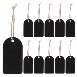 50 Sets Mini Blackboard Tag Jewelry Price Tags Blank Hanging Chalkboard Labels - Picture 1 of 12