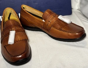 NIB DOCKER'S Men's 11.5M/EU11, 'Landrum' Antique Brown Leather Loafer w tassels - Picture 1 of 12