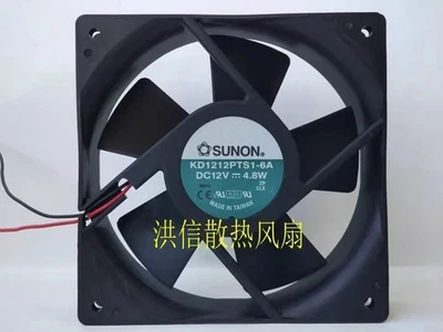 SUNON KD1212PTS1-6A 12V 4.8W 120*120*25MM 2-Wire Cooling Fan - Image 1 of 3