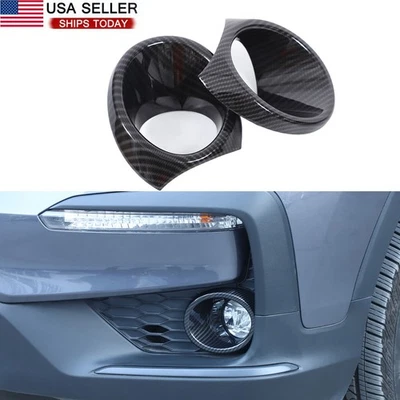 Carbon ABS Exterior Front Fog Light Lamp Trim Cover For Honda Pilot 2015-2022 2X Foto 1 de 4