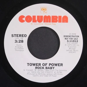 TOWER OF POWER: rock baby / mono COLUMBIA 7" Single 45 RPM - Picture 1 of 2