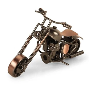 Iron Bike Miniature Figurine, Brown Metal Decor Showpiece – 1 Piece - Picture 1 of 6