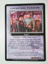 1998 BABYLON 5 CCG - THE SHADOWS - RARE CARDS - U to Z - PICK ONE