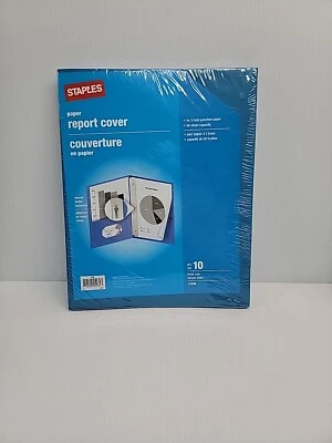 Papel Informe Cubiertas 10 Pack Carta Negro Tamaño 50 Hojas Capacidad Grapas Nuevo Foto 1 de 2