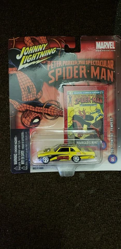 Johnny Lightning Marvel Comic Spiderman 1963 63 Pontiac Tempest Man Foto 1 de 1