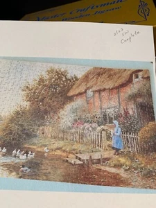 Lg 1940-50 Master Craftsman Gold Box Wooden Jigsaw Puzzle 500pc "Rustic Retreat" - Picture 1 of 5