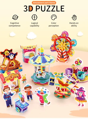 3D puzzle craft construction for kids adults Educational toy Gift 5 6 7 8 9+ - Image 1 of 4