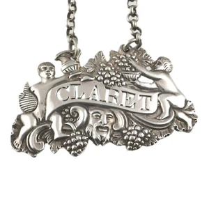 ANTIQUE - Sterling Silver - Phipps & Robinson Decanter Label - Claret - 1808 - Picture 1 of 3