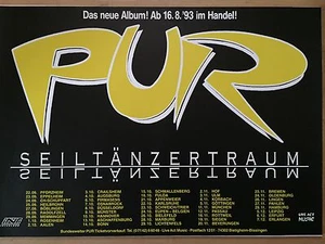 PUR 1993 TOUR - orig. Concert Poster - Konzert Plakat - DIN A1 - Picture 1 of 1