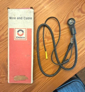 NOS Delco Remy 35" 12-V Battery Cable Side w/pigtail, Part #12007886 - Picture 1 of 8