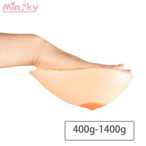 Silicone Teardrop Breast Forms Fake Boobs Bra Enhancers A-G Cup Crossdresser Cos - Picture 1 of 13