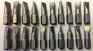 Bosch 1609433743 #1 1.2 x 6.5 Slotted Insert Screw Tips USA 20pcs - Picture 1 of 1