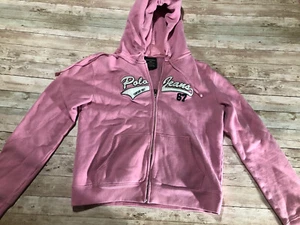 Polo Jeans Co. Ralph Lauren Pink Full Zipper Hoodie Sweatshirt Large - Picture 1 of 10