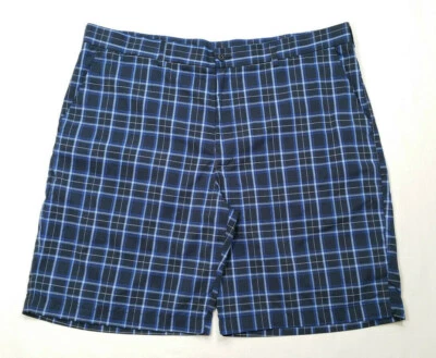 Pantalones cortos chinos de golf Ben Hogan Performance para hombre talla 40 azul negro blanco cremallera a cuadros Foto 1 de 4