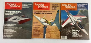 Lot of 3 Popular Science Vintage Magazine 1978-1980, What's New, Wingless Plane - Picture 1 of 11