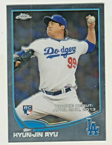 2013 Topps Chrome Update #MB-51 HYUN-JIN RYU RC Rookie Toronto Blue Jays - Picture 1 of 2