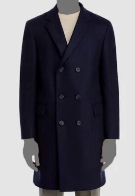 Abrigo de hombre The Men's Store at Bloomingdale's azul lana doble botonadura 46R Foto 1 de 2